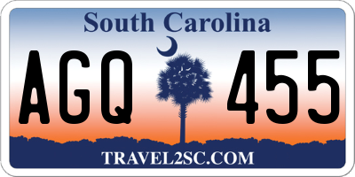 SC license plate AGQ455