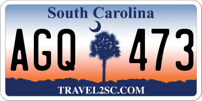 SC license plate AGQ473
