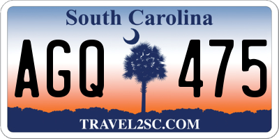 SC license plate AGQ475