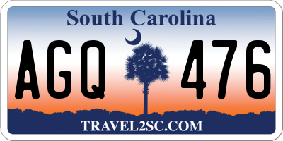 SC license plate AGQ476
