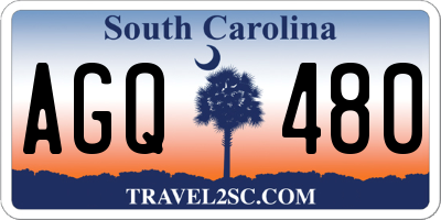 SC license plate AGQ480