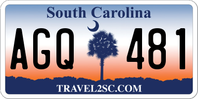 SC license plate AGQ481
