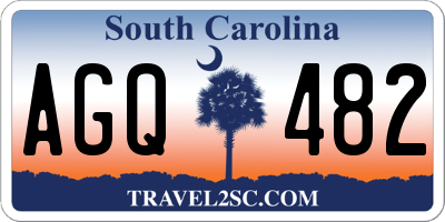 SC license plate AGQ482
