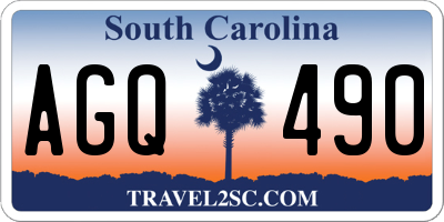 SC license plate AGQ490