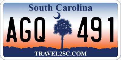 SC license plate AGQ491