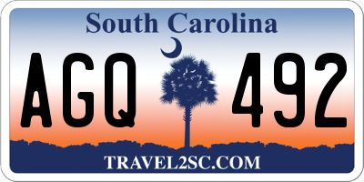 SC license plate AGQ492