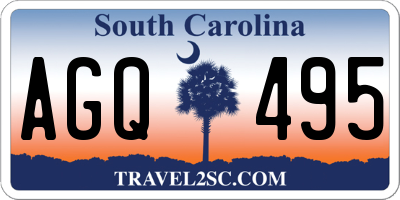 SC license plate AGQ495