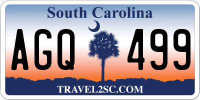 SC license plate AGQ499