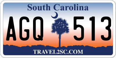 SC license plate AGQ513