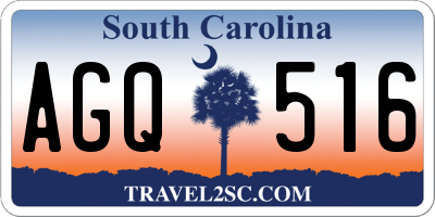 SC license plate AGQ516