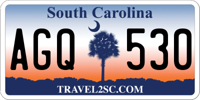 SC license plate AGQ530