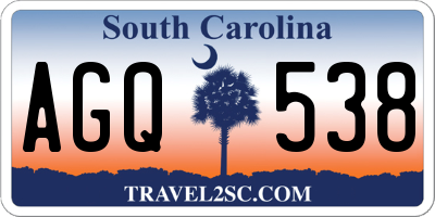 SC license plate AGQ538
