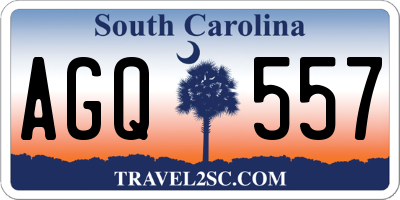 SC license plate AGQ557