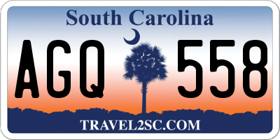 SC license plate AGQ558