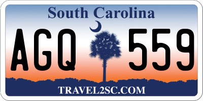 SC license plate AGQ559