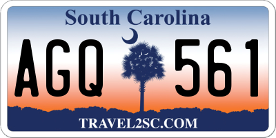 SC license plate AGQ561
