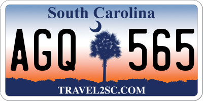 SC license plate AGQ565