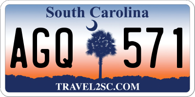 SC license plate AGQ571