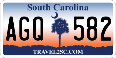 SC license plate AGQ582