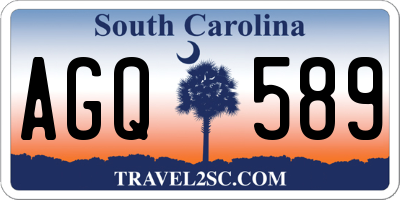 SC license plate AGQ589