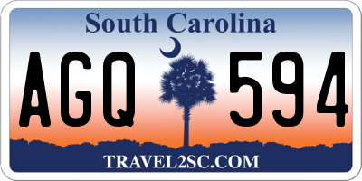 SC license plate AGQ594
