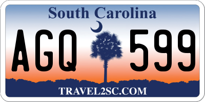 SC license plate AGQ599