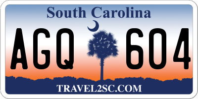 SC license plate AGQ604