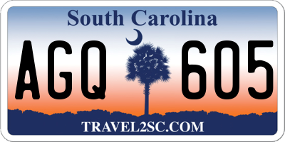 SC license plate AGQ605