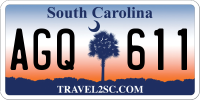 SC license plate AGQ611