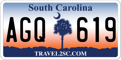 SC license plate AGQ619