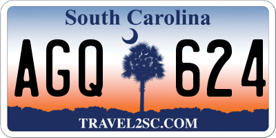 SC license plate AGQ624