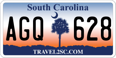 SC license plate AGQ628