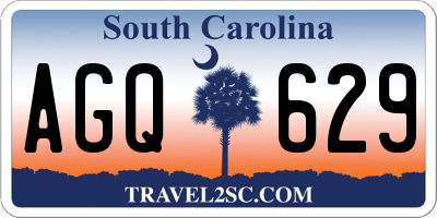 SC license plate AGQ629