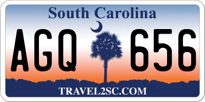 SC license plate AGQ656