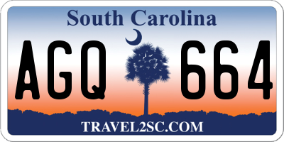 SC license plate AGQ664
