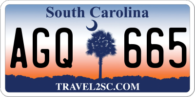 SC license plate AGQ665