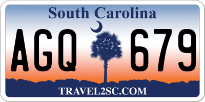 SC license plate AGQ679