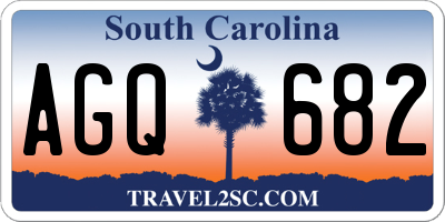SC license plate AGQ682
