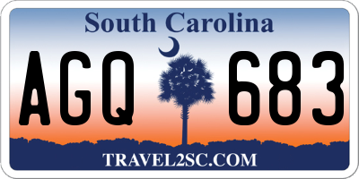 SC license plate AGQ683