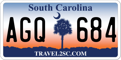 SC license plate AGQ684