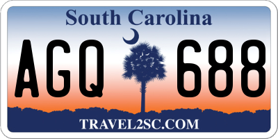 SC license plate AGQ688