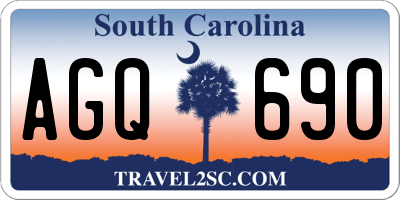 SC license plate AGQ690