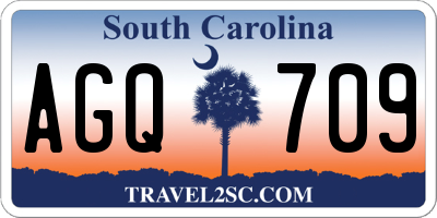SC license plate AGQ709