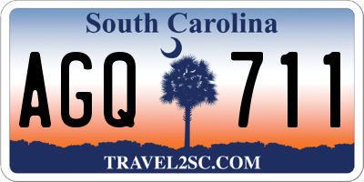 SC license plate AGQ711