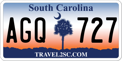 SC license plate AGQ727