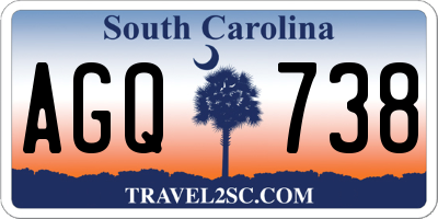 SC license plate AGQ738