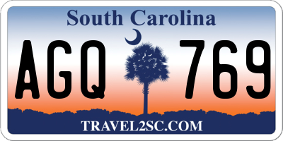 SC license plate AGQ769