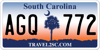 SC license plate AGQ772