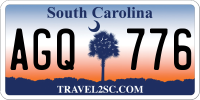 SC license plate AGQ776