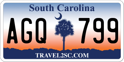 SC license plate AGQ799